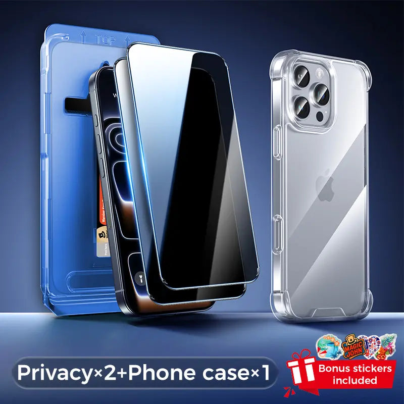 MAGIC JOHN Screen Protector 2 Pack for Iphone, Samsung, and Google–Clear & Privacy Protection, Fingerprint Resistant, Dust-Free, Bubble-Free Design Summervibes