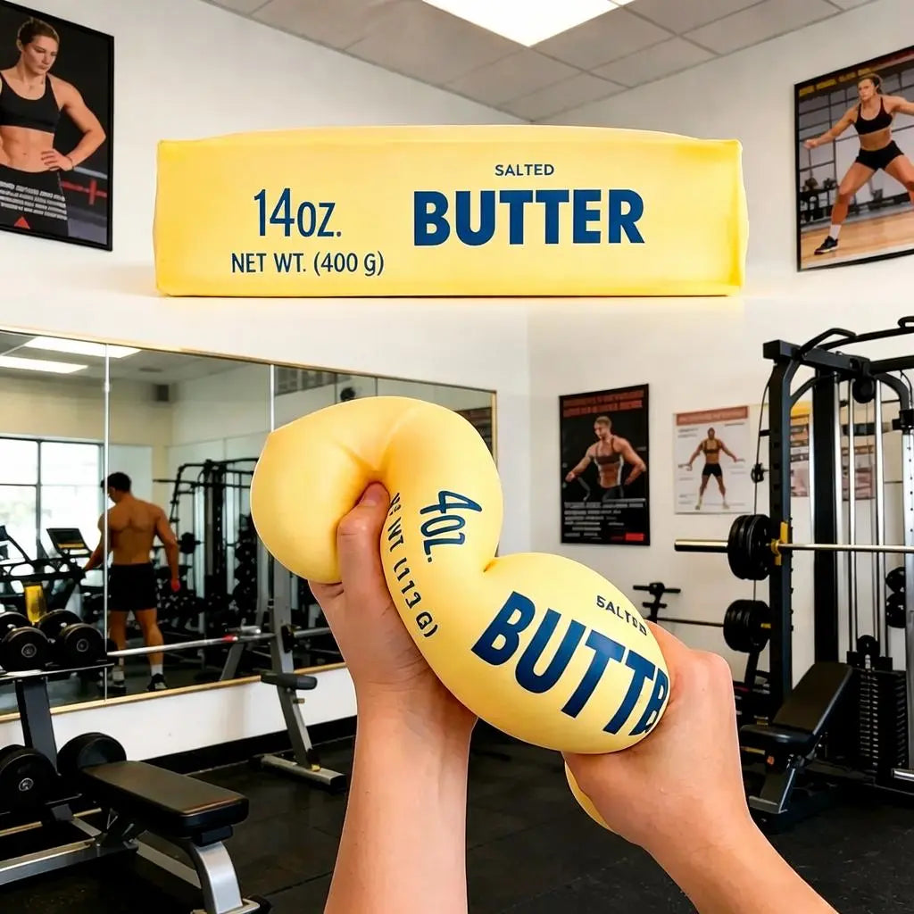 New Ultra-Soft, Slow-Rebound Butter Stick Stress-Relieving Squeeze Toy – a Stress-Relieving Toy That Mimics Real Food Models, Unique and Fun.