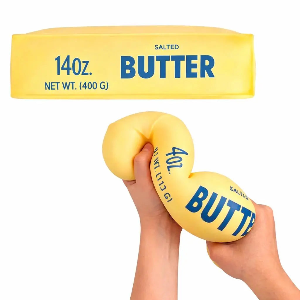 New Ultra-Soft, Slow-Rebound Butter Stick Stress-Relieving Squeeze Toy – a Stress-Relieving Toy That Mimics Real Food Models, Unique and Fun.
