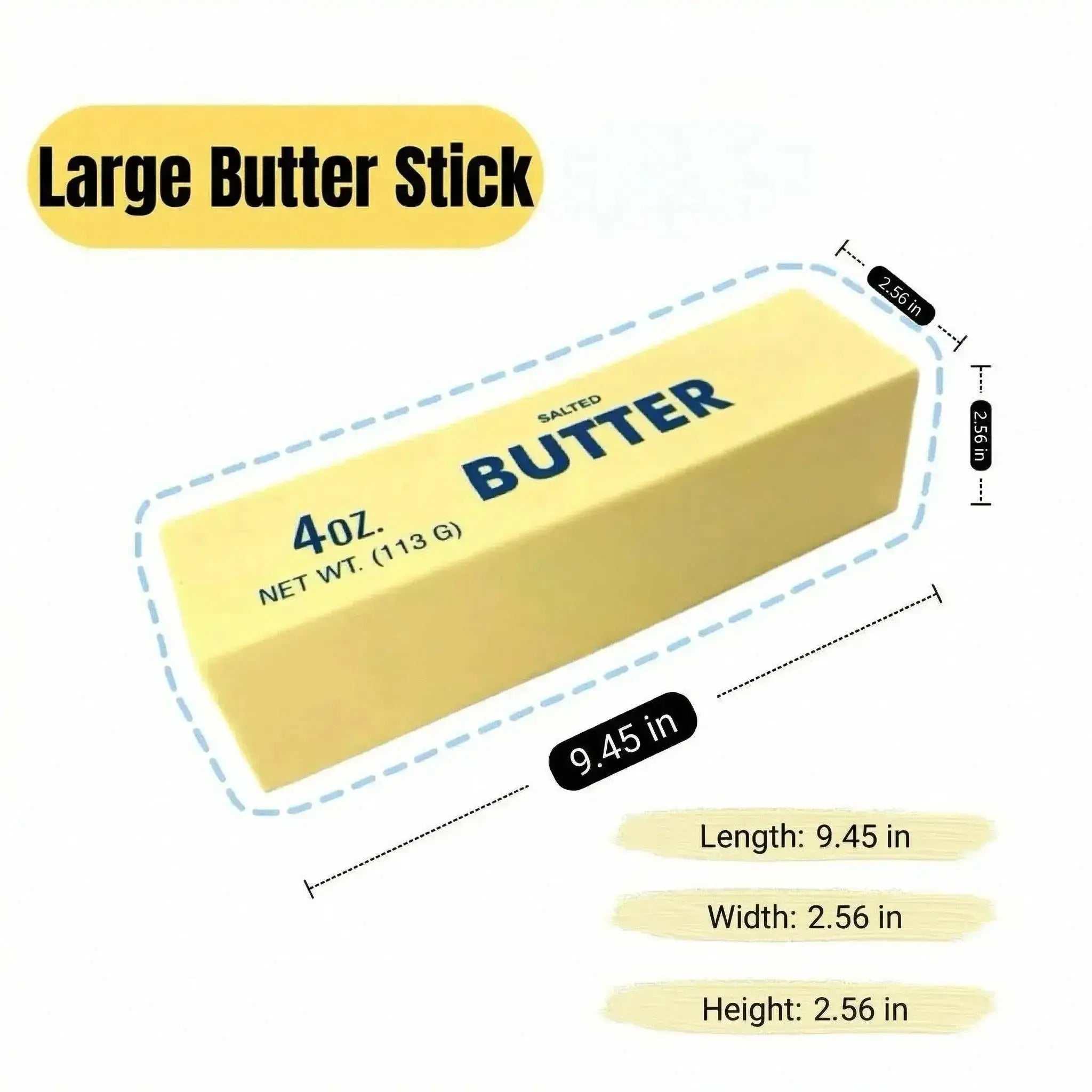New Ultra-Soft, Slow-Rebound Butter Stick Stress-Relieving Squeeze Toy – a Stress-Relieving Toy That Mimics Real Food Models, Unique and Fun.