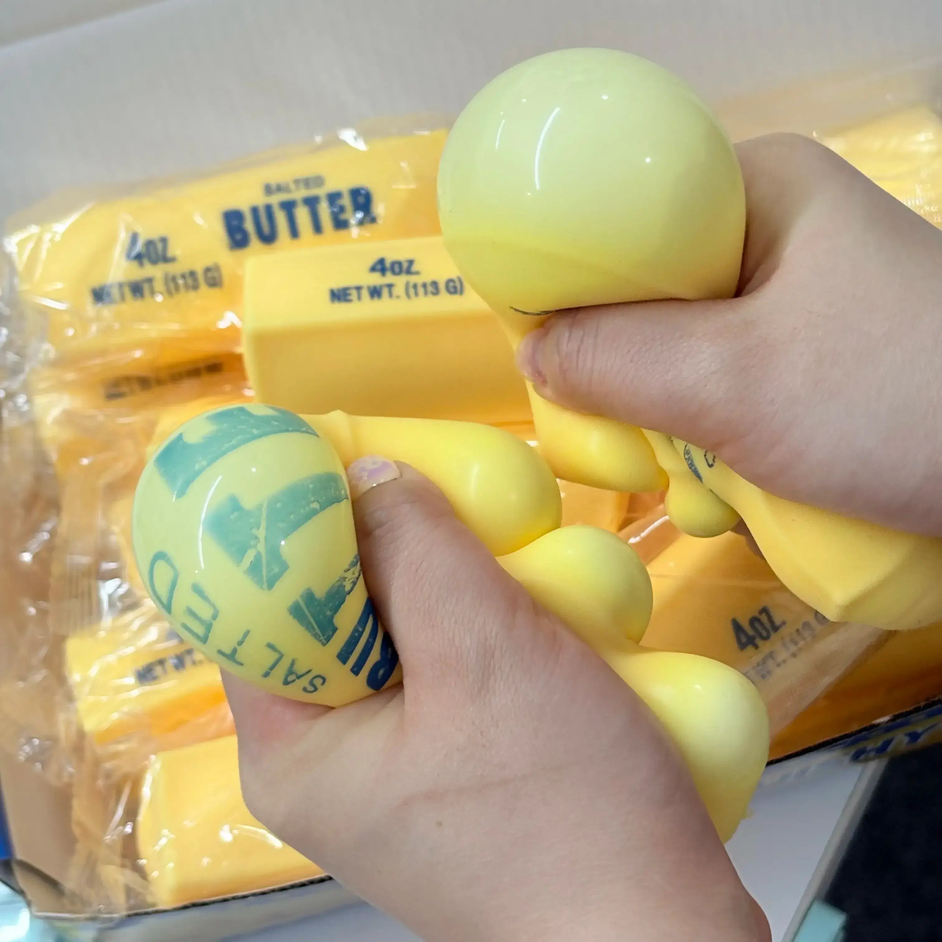 New Ultra-Soft, Slow-Rebound Butter Stick Stress-Relieving Squeeze Toy – a Stress-Relieving Toy That Mimics Real Food Models, Unique and Fun.
